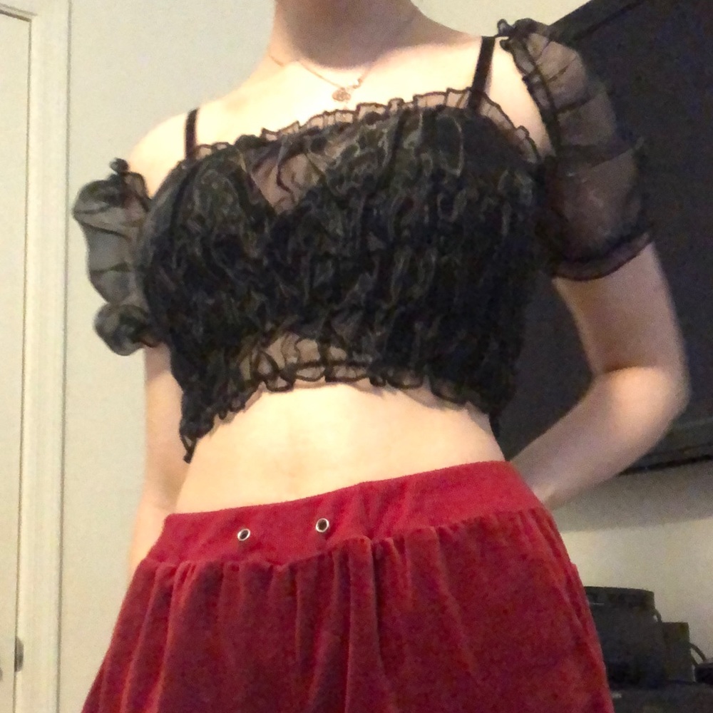 Fashion nova sheer crop top